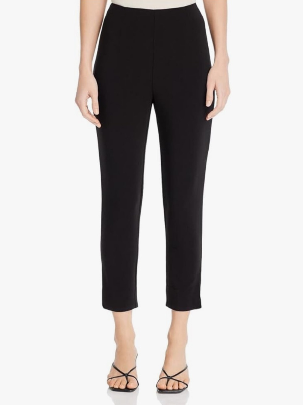 cupcakes & cashmere Black Cropped Slim Ankle Pants